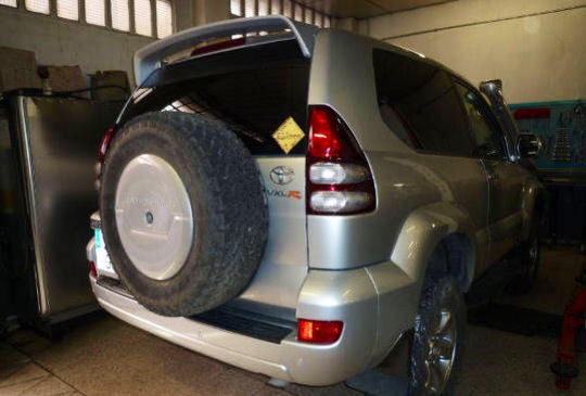 Toyota Landcruiser TTE Roof Spoiler Toyota Landcruiser TTE Roof Spoiler