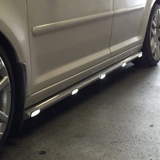 Citroen Berlingo Stainless Steel Side Bars + LEDs